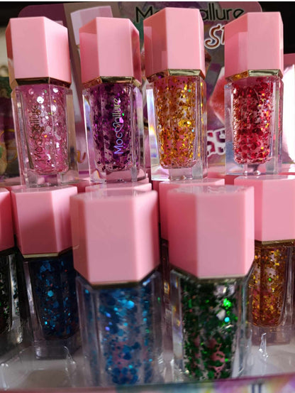 Ulei de buze, lip oil, luciu glitter