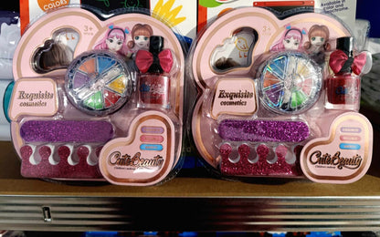 💄 Set de frumusețe pentru fetițe Cute Beauty – machiaj și manichiură, jucărie educativă multicoloră 💕